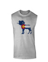 Grunge Rocky Mountain Bighorn Sheep Flag Muscle Shirt-Muscle Shirts-TooLoud-AshGray-Small-Davson Sales