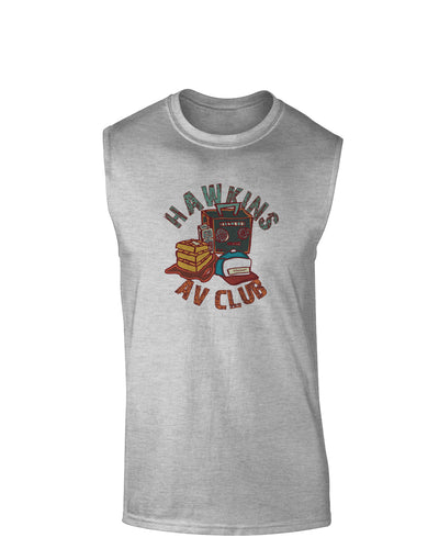 TooLoud Hawkins AV Club Muscle Shirt-Muscle Shirts-TooLoud-AshGray-Small-Davson Sales