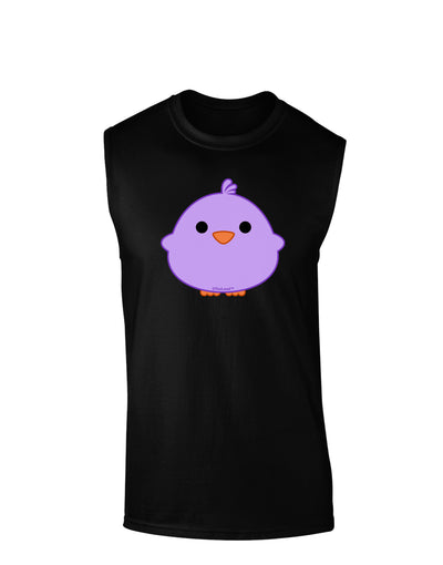 Cute Little Chick - Purple Dark Muscle Shirt  by TooLoud