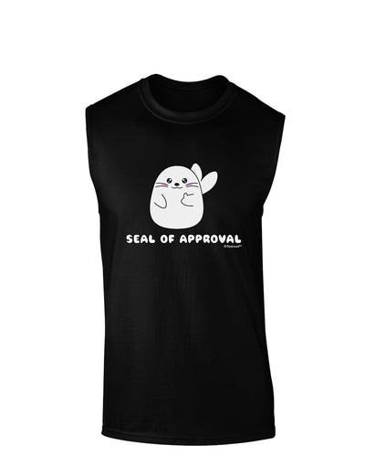 Seal of Approval Dark Muscle Shirt by TooLoud-TooLoud-Black-Small-Davson Sales