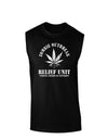 Zombie Outbreak Relief Unit - Marijuana Dark Muscle Shirt-TooLoud-Black-Small-Davson Sales