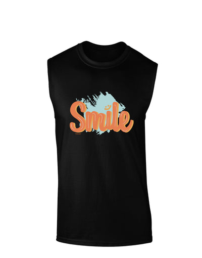 Smile Muscle Shirt-Muscle Shirts-TooLoud-Black-Small-Davson Sales