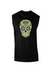 Version 7 Poison Day of the Dead Calavera Dark Muscle Shirt-TooLoud-Black-Small-Davson Sales