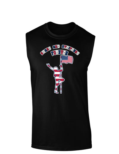 Stars and Strippers Forever Female Dark Muscle Shirt-TooLoud-Black-Small-Davson Sales