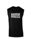 Warrior Princess Black and White Dark Muscle Shirt-TooLoud-Black-Small-Davson Sales