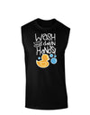 Wash your Damn Hands Muscle Shirt-Muscle Shirts-TooLoud-Black-Small-Davson Sales