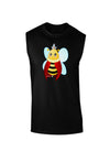 Queen Bee Mothers Day Dark Muscle Shirt-TooLoud-Black-Small-Davson Sales