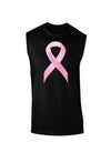 Pink Breast Cancer Awareness Ribbon - Stronger Everyday Dark Muscle Shirt-TooLoud-Black-Small-Davson Sales