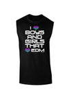 I Heart Boys and Girls That Heart EDM Dark Muscle Shirt-TooLoud-Black-Small-Davson Sales