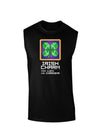 Pixel Irish Charm Item Dark Muscle Shirt-TooLoud-Black-Small-Davson Sales