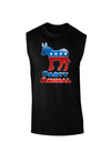 Democrat Party Animal Dark Muscle Shirt-TooLoud-Black-Small-Davson Sales