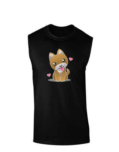 Kawaii Puppy Dark Muscle Shirt