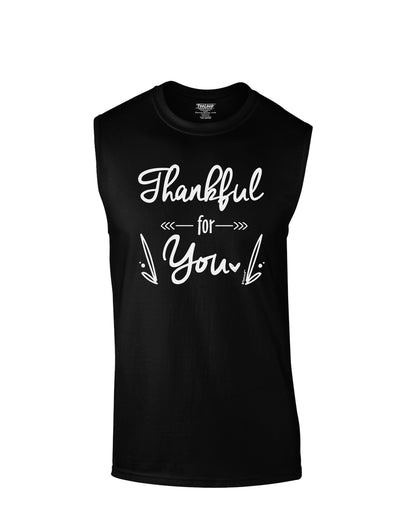 Thankful for you Muscle Shirt-Muscle Shirts-TooLoud-Black-Small-Davson Sales