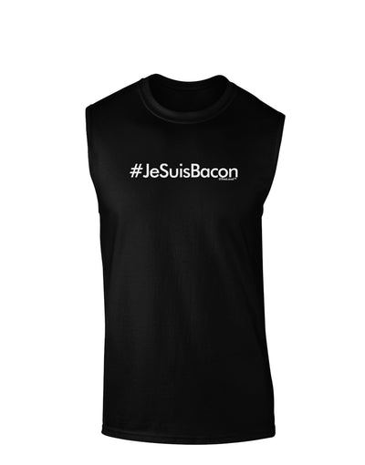 Hashtag JeSuisBacon Dark Muscle Shirt-TooLoud-Black-Small-Davson Sales