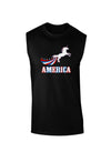 America Unicorn Dark Muscle Shirt-TooLoud-Black-Small-Davson Sales