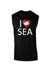 I Heart Seattle Dark Muscle Shirt-TooLoud-Black-Small-Davson Sales