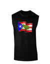 Puerto Rico Coqui Dark Muscle Shirt-TooLoud-Black-Small-Davson Sales