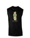 TooLoud On Point Cactus Dark Dark Muscle Shirt-Muscle Shirts-TooLoud-Black-Small-Davson Sales