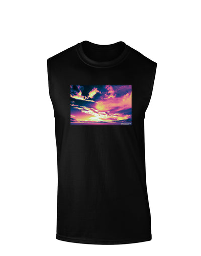 Blue Mesa Reservoir Surreal Dark Muscle Shirt-TooLoud-Black-Small-Davson Sales