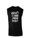 Hardcore Feminist Dark Muscle Shirt-TooLoud-Black-Small-Davson Sales