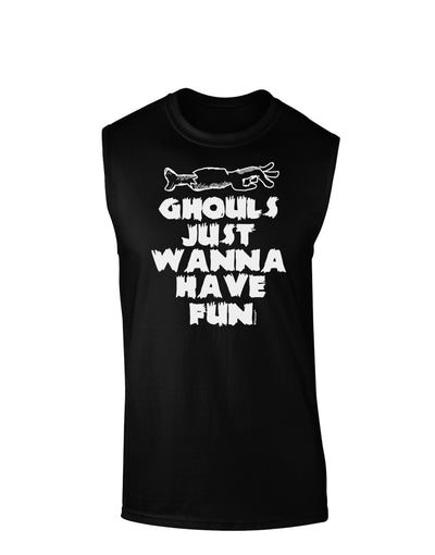 Ghouls Just Wanna Have Fun Muscle Shirt-Muscle Shirts-TooLoud-Black-Small-Davson Sales