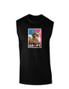 Adopt Cute Kitty Cat Adoption Dark Muscle Shirt-TooLoud-Black-Small-Davson Sales
