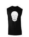 Design Your Own Day of the Dead Calavera Dark Muscle Shirt-TooLoud-Black-Small-Davson Sales