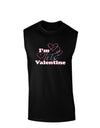 I'm HIS Valentine Dark Muscle Shirt-TooLoud-Black-Small-Davson Sales