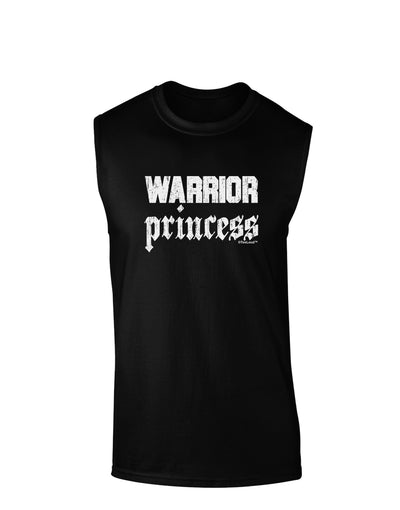 Warrior Princess Script Dark Muscle Shirt-TooLoud-Black-Small-Davson Sales