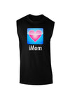 iMom - Mothers Day Dark Muscle Shirt-TooLoud-Black-Small-Davson Sales