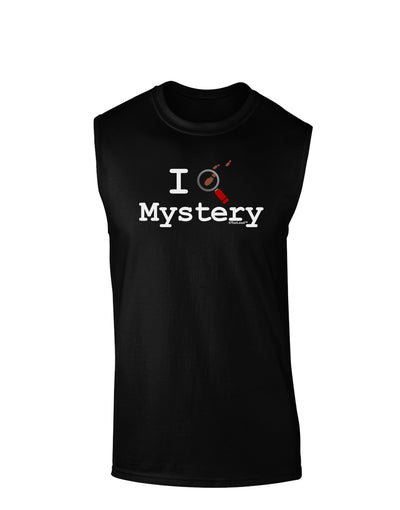 I Love Mystery Dark Muscle Shirt-TooLoud-Black-Small-Davson Sales