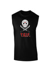 Scary Mask With Machete - TGIF Dark Muscle Shirt-TooLoud-Black-Small-Davson Sales