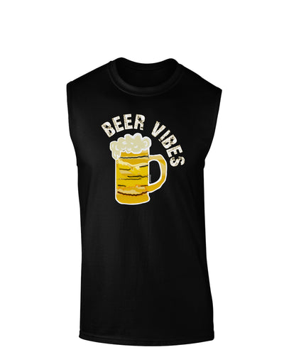 Beer Vibes Muscle Shirt-Muscle Shirts-TooLoud-Black-Small-Davson Sales