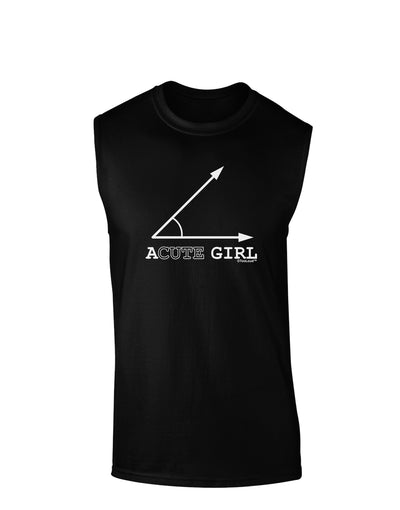 Acute Girl Dark Muscle Shirt-TooLoud-Black-Small-Davson Sales