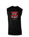 Nurse By Day Gamer By Night Dark Muscle Shirt-TooLoud-Black-Small-Davson Sales