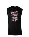 Hardcore Feminist - Pink Dark Muscle Shirt-TooLoud-Black-Small-Davson Sales