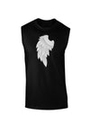 Single Left Angel Wing Design - Couples Dark Muscle Shirt-TooLoud-Black-Small-Davson Sales