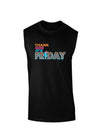 Thank God It's Friday Mixed Drink Dark Muscle Shirt-TooLoud-Black-Small-Davson Sales