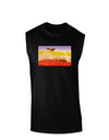 Planet Mars Watercolor Dark Muscle Shirt-TooLoud-Black-Small-Davson Sales