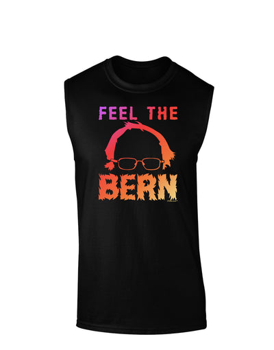 Feel the Bern Dark Muscle Shirt-TooLoud-Black-Small-Davson Sales