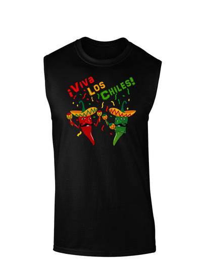 Viva Los Chiles Dark Muscle Shirt-TooLoud-Black-Small-Davson Sales