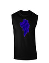 Single Right Dark Angel Wing Design - Couples Dark Muscle Shirt-TooLoud-Black-Small-Davson Sales