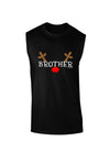Matching Family Christmas Design - Reindeer - Brother Dark Muscle Shirt by TooLoud-TooLoud-Black-Small-Davson Sales