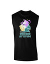 Unicorn Attitude Dark Dark Muscle Shirt-Muscle Shirts-TooLoud-Black-Small-Davson Sales