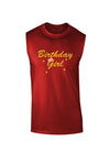 Birthday Girl Text Dark Muscle Shirt by TooLoud-TooLoud-Red-Small-Davson Sales