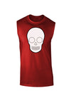 Design Your Own Day of the Dead Calavera Dark Muscle Shirt-TooLoud-Red-Small-Davson Sales