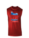 Democrat Party Animal Dark Muscle Shirt-TooLoud-Red-Small-Davson Sales