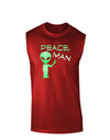 Peace Man Alien Dark Muscle Shirt