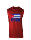 Cuba Flag Cuban Pride Dark Muscle Shirt by TooLoud-TooLoud-Red-Small-Davson Sales