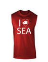 I Heart Seattle Dark Muscle Shirt-TooLoud-Red-Small-Davson Sales